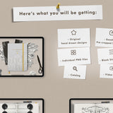 Dutch Doors Digital Bullet Journal Setup Stickers