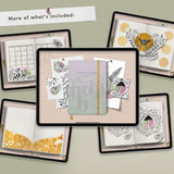 Nature Mystical Digital Bullet Journal Setup Stickers