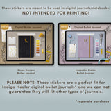 Dreamy Moon Magic Digital Bullet Journal Setup Stickers