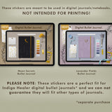 Nature Mystical Digital Bullet Journal Setup Stickers