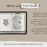 Dutch Doors Digital Bullet Journal Setup Stickers