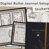 Digital Bullet Journal Setup Stickers