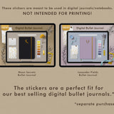 Digital Bullet Journal Setup Stickers