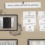 Digital Bullet Journal Setup Stickers