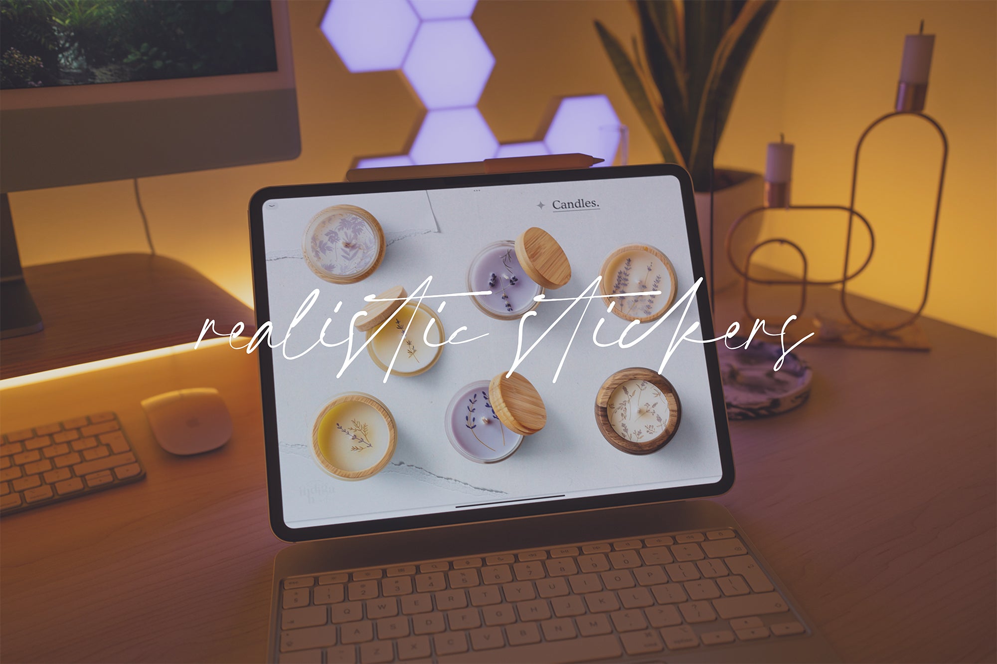 Realistic Stickers – Indiga Healer - Digital stationery for creative souls