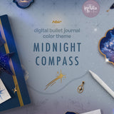 Digital Bullet Journal - Midnight Compass