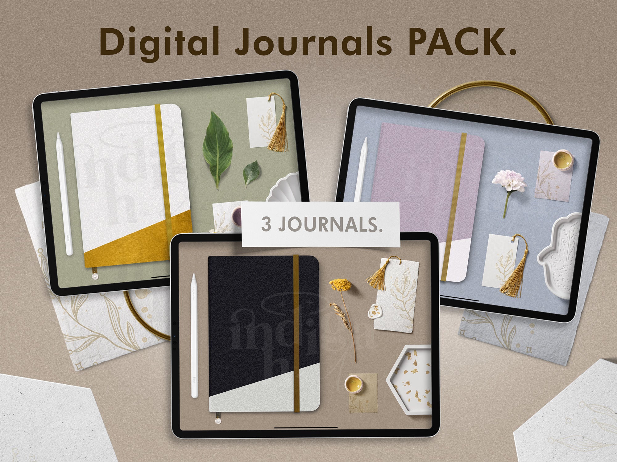 Digital Blank Journals Pack - 3 Journals Bundle – Indiga Healer ...