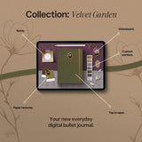 Digital Bullet Journal - Velvet Garden