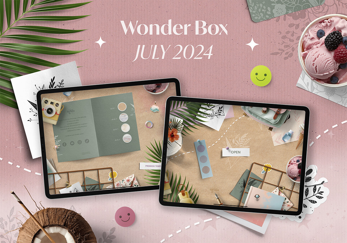Wonder Box July 2024 – Indiga Healer - Digital stationery for creative ...